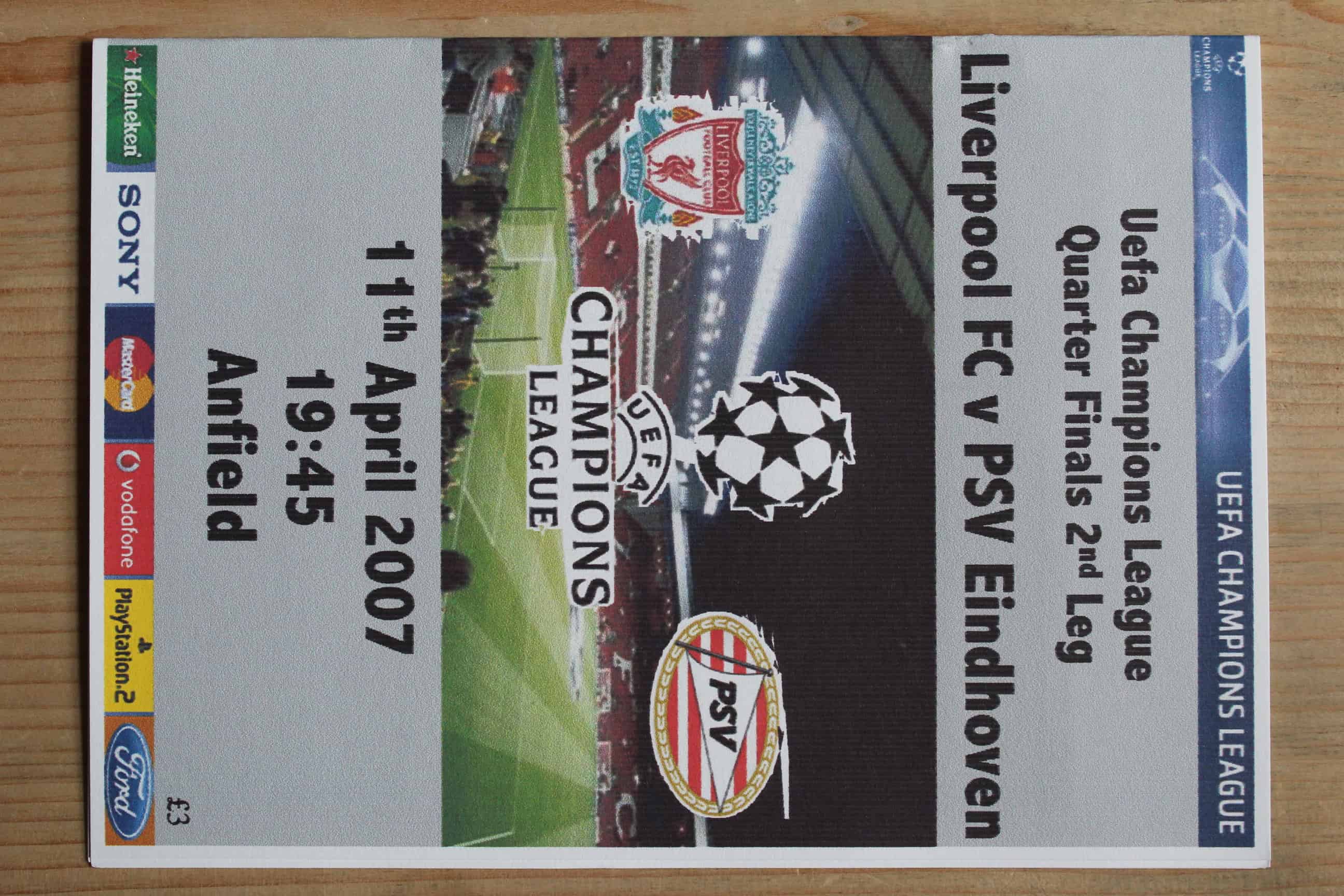 Liverpool FC v PSV Eindhoven